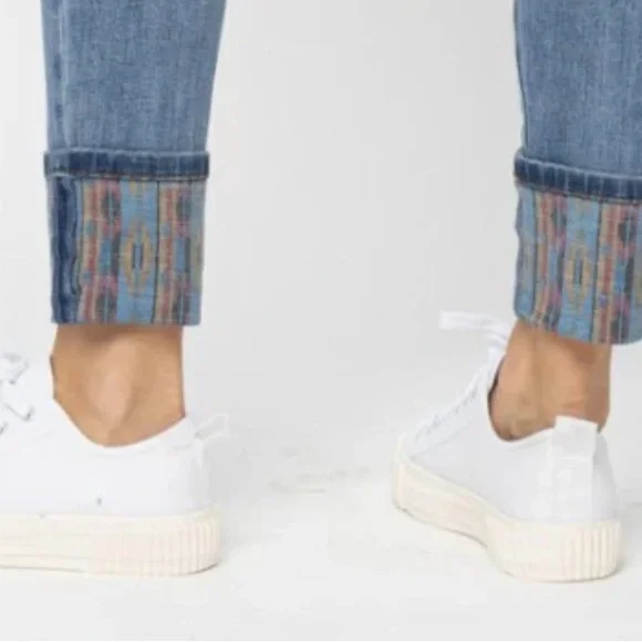 Jusy Blue Women's Jeans Southwestern Cuff - Picture 2 of 8